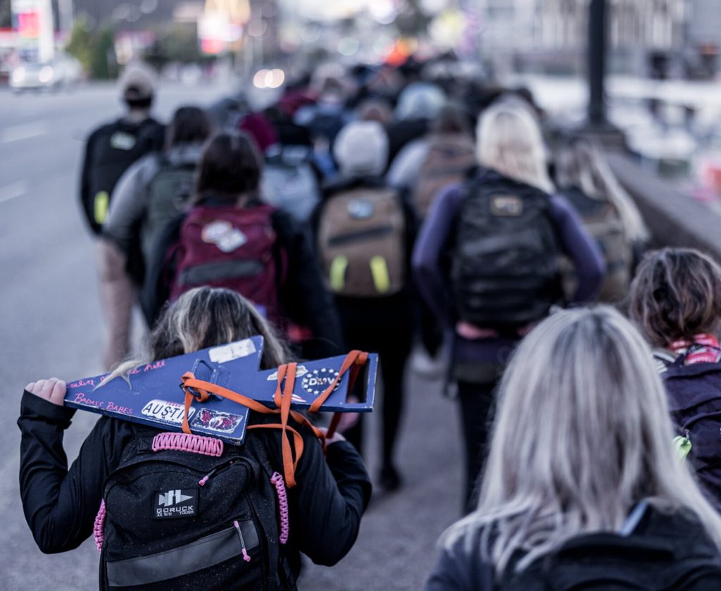 Women ruckers during the GORUCK Badass Babes Savannah Tough Challenge