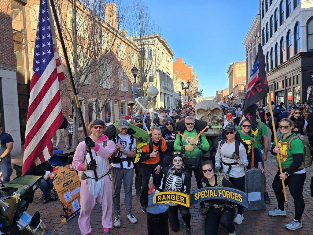 Ruckers during the GORUCK Halloween Light Challenge in Salem, MA