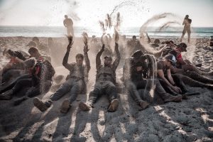 Ruckers on the beach during GORUCK Recon Raiders in San Clemente