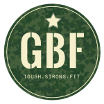 Green Beret Fitness circular GBF logo mark