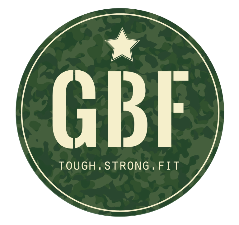 Green Beret Fitness circular GBF logo mark