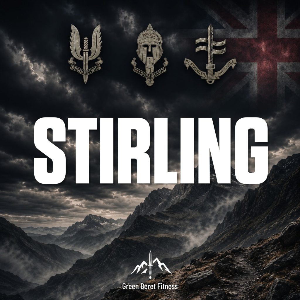 Stirling key art, Green Beret Fitness