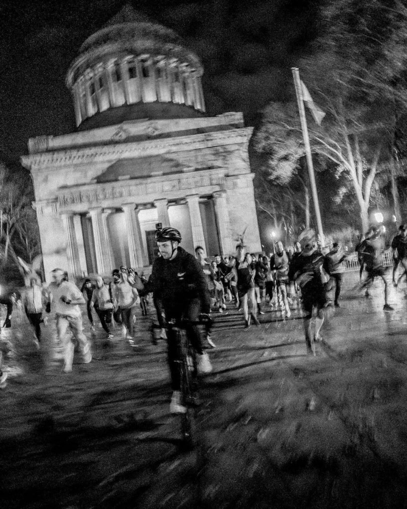 Orchard Street Runners on a Tuesday night run in New York City