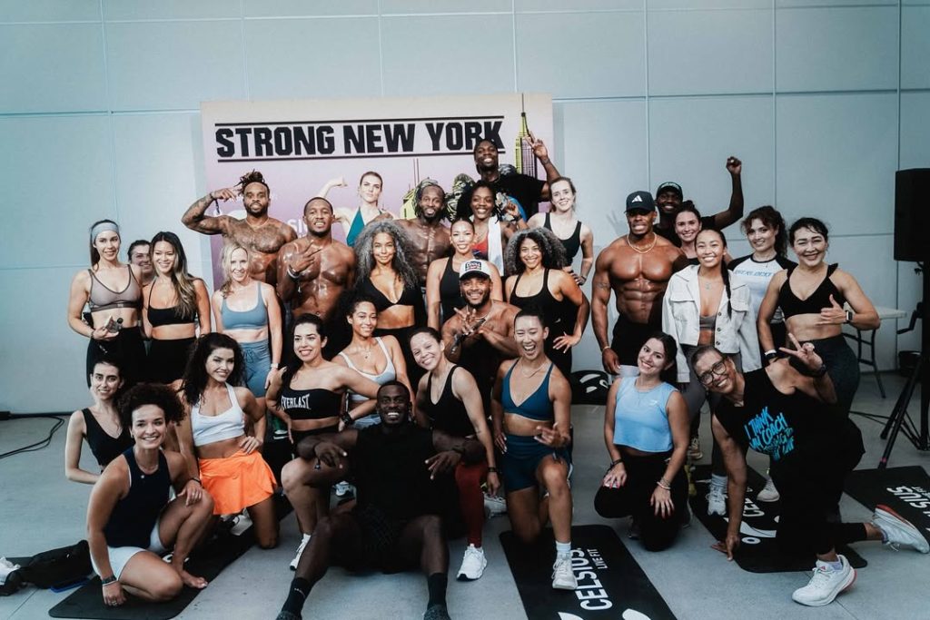 Participants gathered at the Strong New York fitness and wellness festival in Manhattan