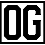 OG Training Academy logo - the letters OG in heavy black type
