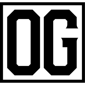 OG Training Academy logo - the letters OG in heavy black type